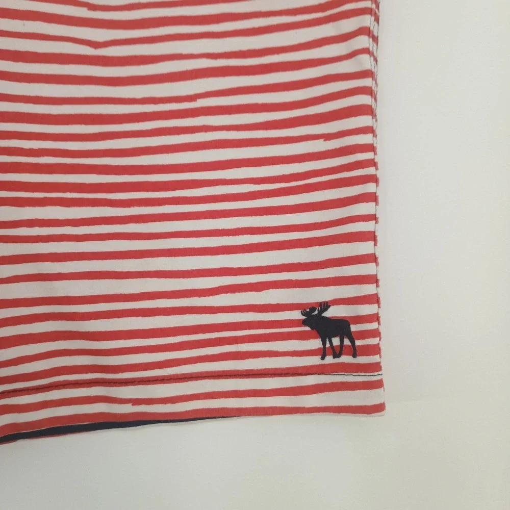 Abercrombie Kids Boys Swim Trunks 11/12 Americana Flag Striped Board Shorts Blue
